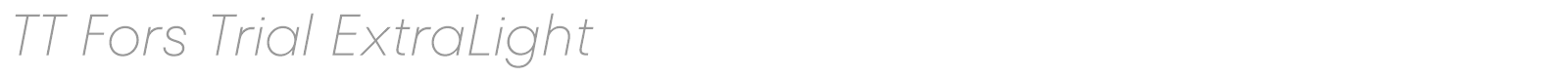 TT Fors font preview